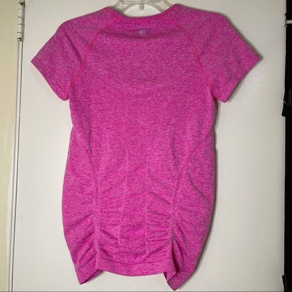 Athleta Fastest Track Cinch pink workout shirt top - Picture 5 of 7